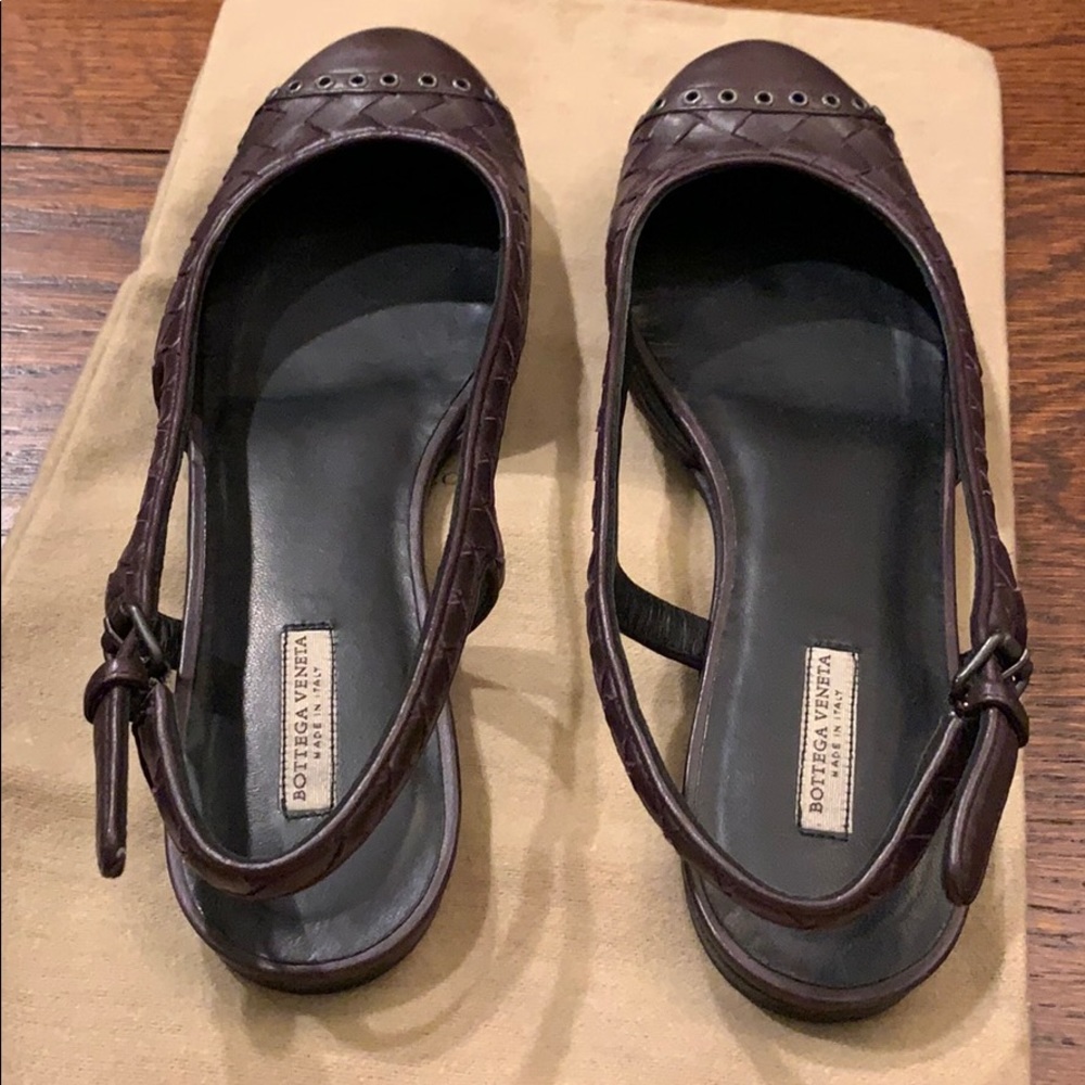 Bottega Veneta Intrecciato Slingback Flats - Picture 4 of 11